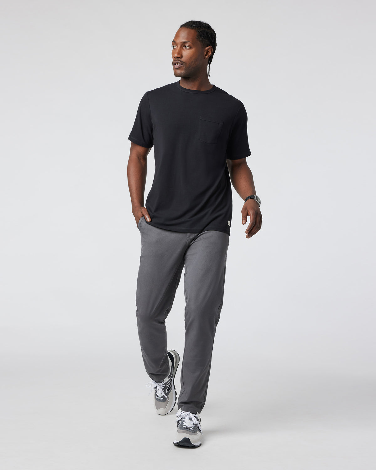 Men's Feather Pocket Tee Black Short-Sleeve Tee | Vuori Outlet