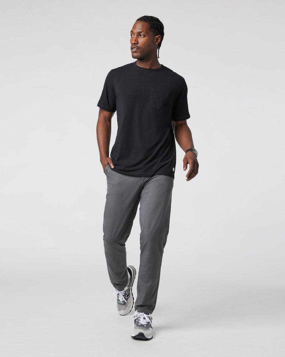 Men's Feather Pocket Tee Black Short-Sleeve Tee | Vuori Outlet