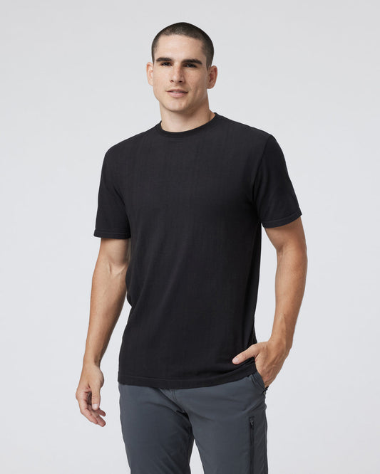 Weston Seamless Tee Men's Black Short Sleeve Tee | Vuori Clothing