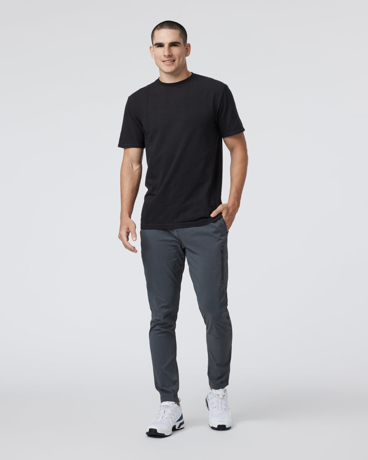 Weston Seamless Tee Men's Black Short Sleeve Tee | Vuori Clothing