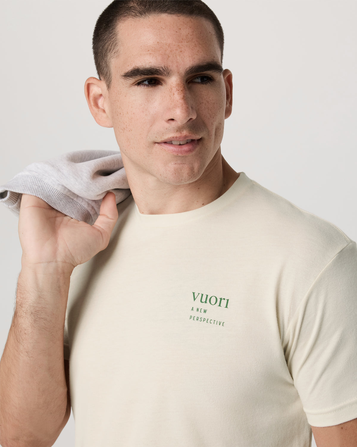 Vortex Tee Men's Natural Performance T-Shirt | Vuori On sale