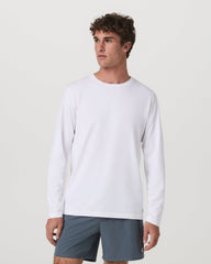Long Sleeve Tuvalu Tee Men's Lightweight White Shirt | Vuori For sale