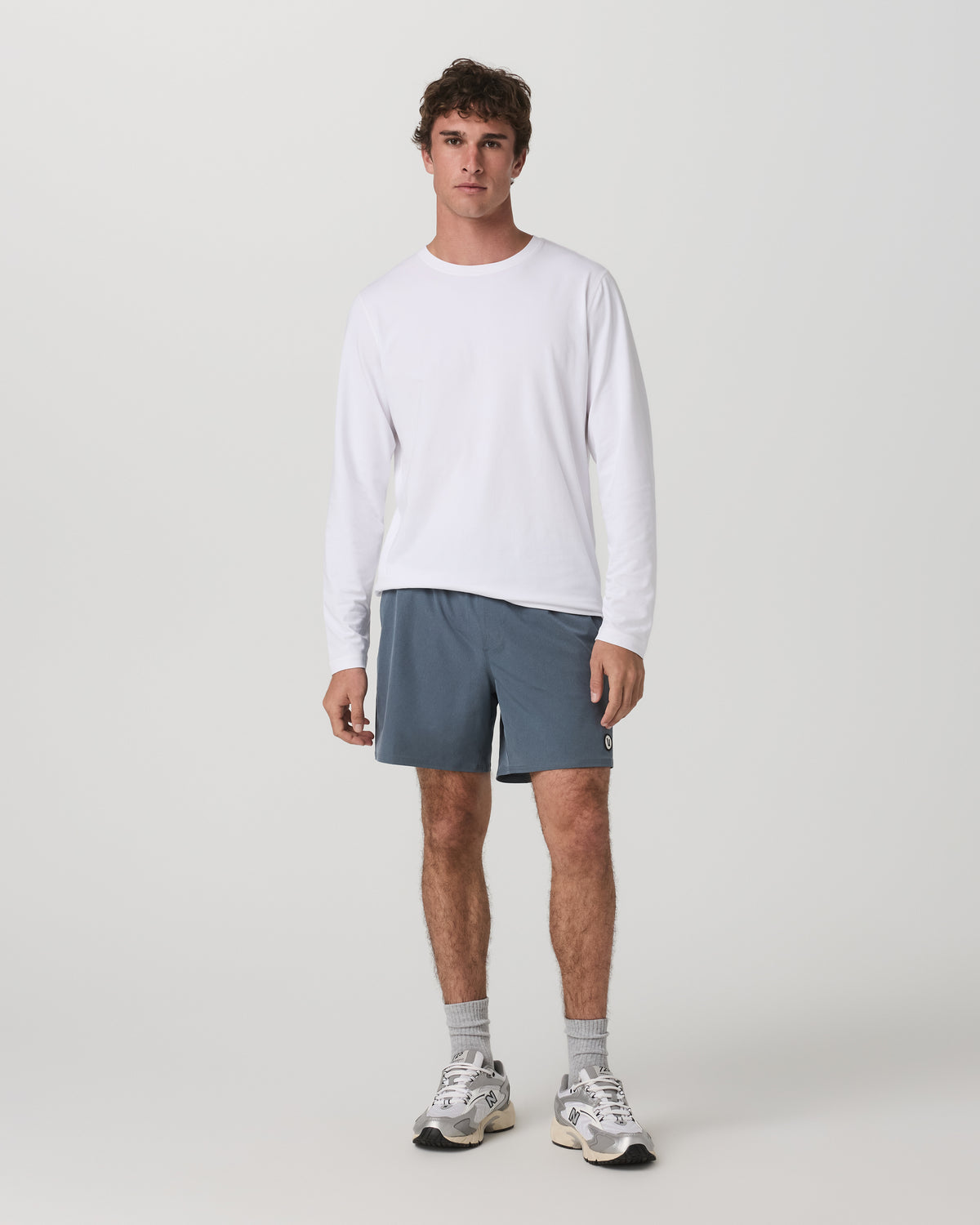 Long Sleeve Tuvalu Tee Men's Lightweight White Shirt | Vuori For sale