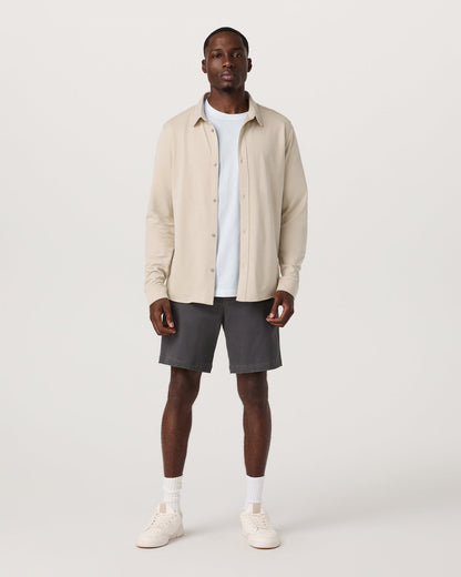 Long Sleeve Knit Oxford Button Down Men's Trench Shirt | Vuori Online