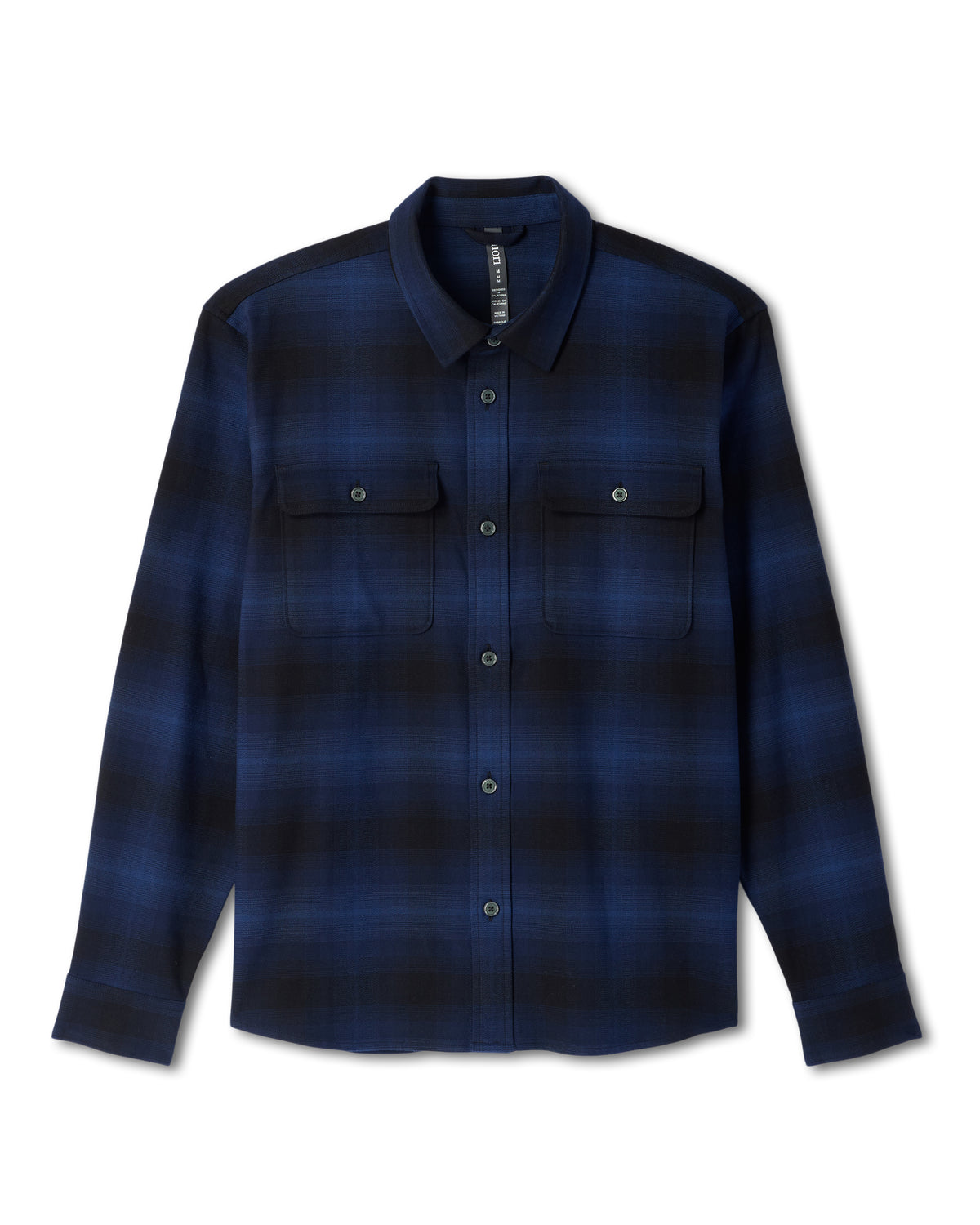 Long Sleeve Flannel Button Down Men's Blue Coast Shirt | Vuori Outlet