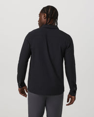 Long Sleeve Manhattan Button Down Men's Black Shirt | Vuori US