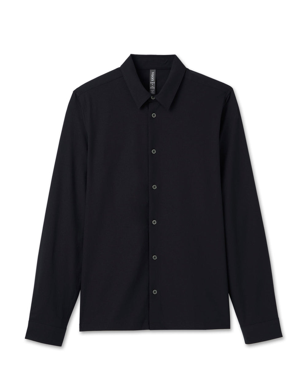 Long Sleeve Manhattan Button Down Men's Black Shirt | Vuori US