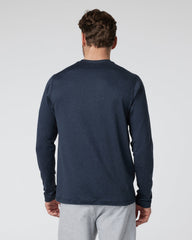 Long Sleeve Ponto Performance Tee Midnight Heather | Vuori Clothing
