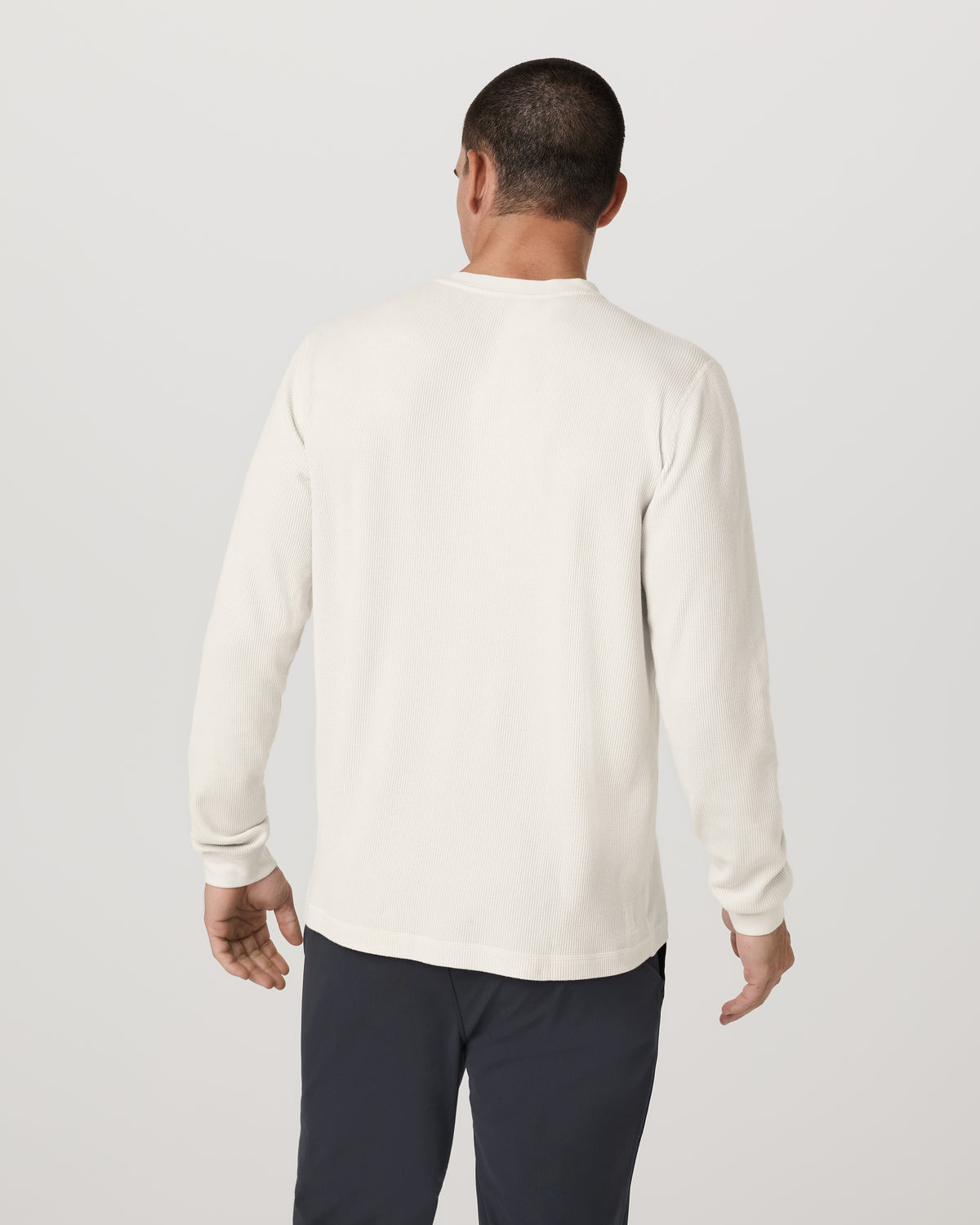 Waffle Henley Men's Marshmallow Henley Top | Vuori Sale