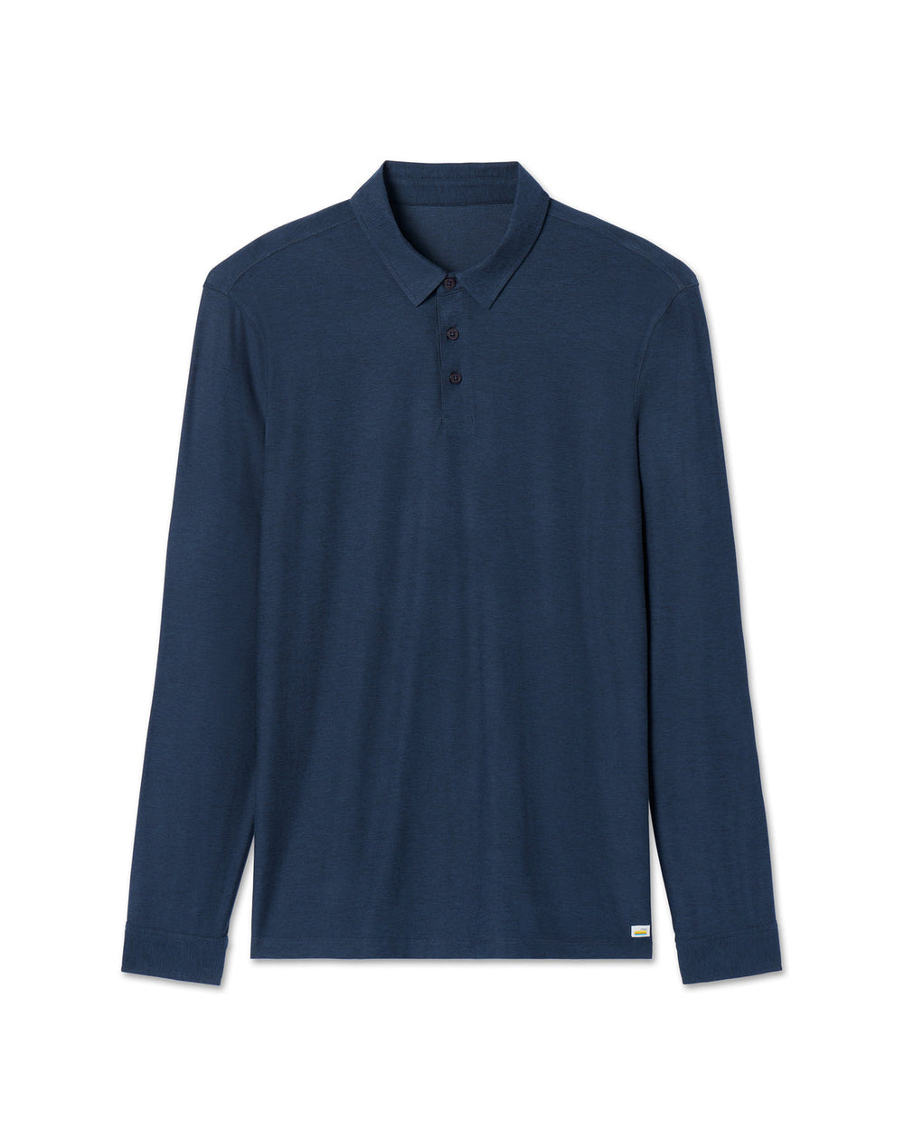 Long Sleeve Strato Tech Polo Navy Heather Blue Polo | Vuori On sale