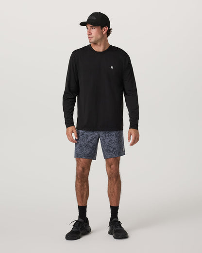 Men's Long Sleeve Clearview Seamless Tee Black | Vuori For sale