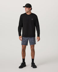 Men's Long Sleeve Clearview Seamless Tee Black | Vuori For sale