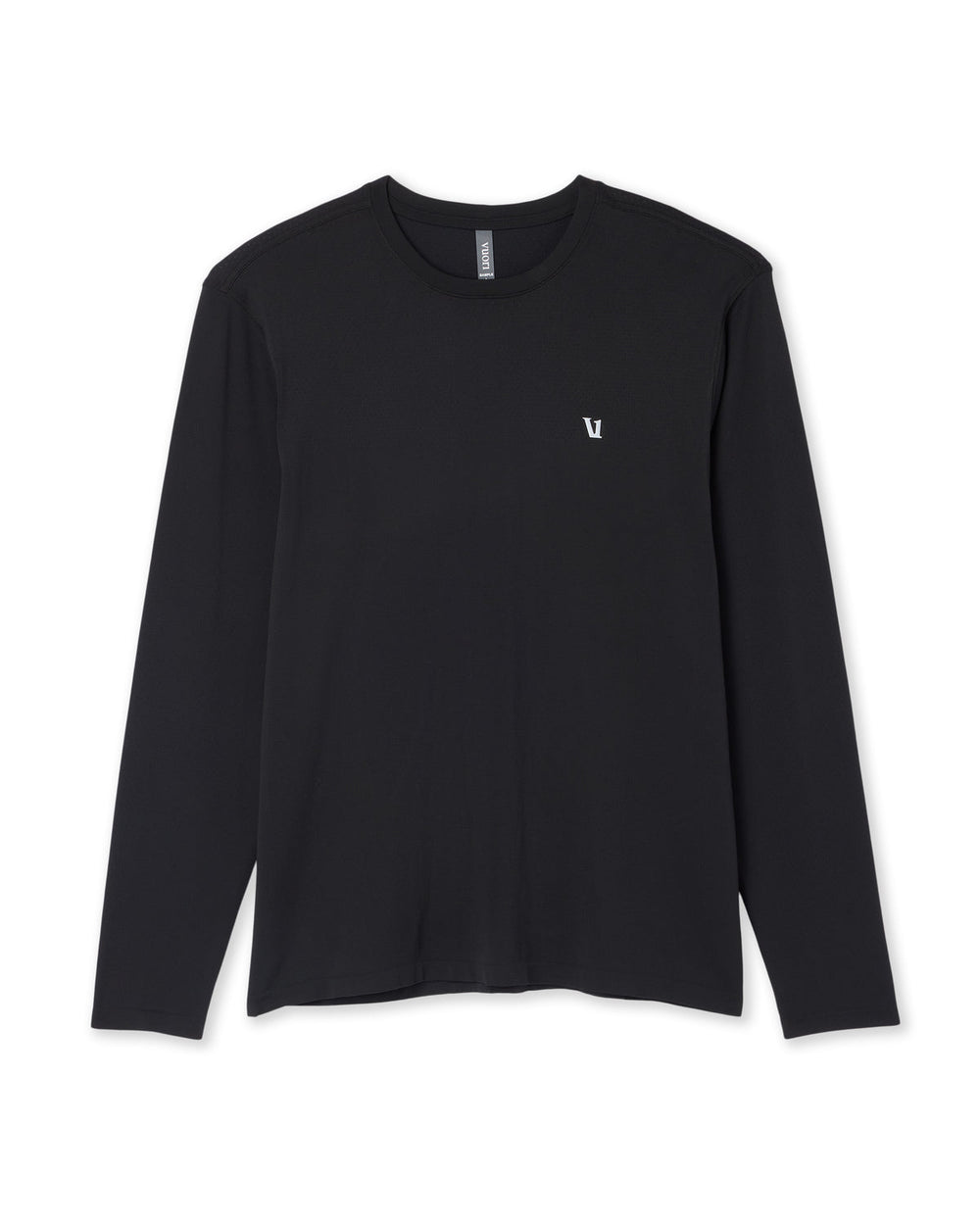 Men's Long Sleeve Clearview Seamless Tee Black | Vuori For sale