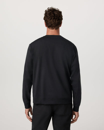Long Sleeve Coronado Henley - Relaxed Black Heather | Vuori Outlet