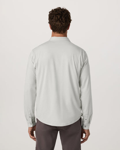 Men's Long Sleeve Ponto Button Down Salt Heather | Vuori