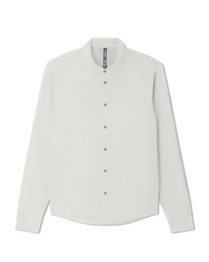 Men's Long Sleeve Ponto Button Down Salt Heather | Vuori