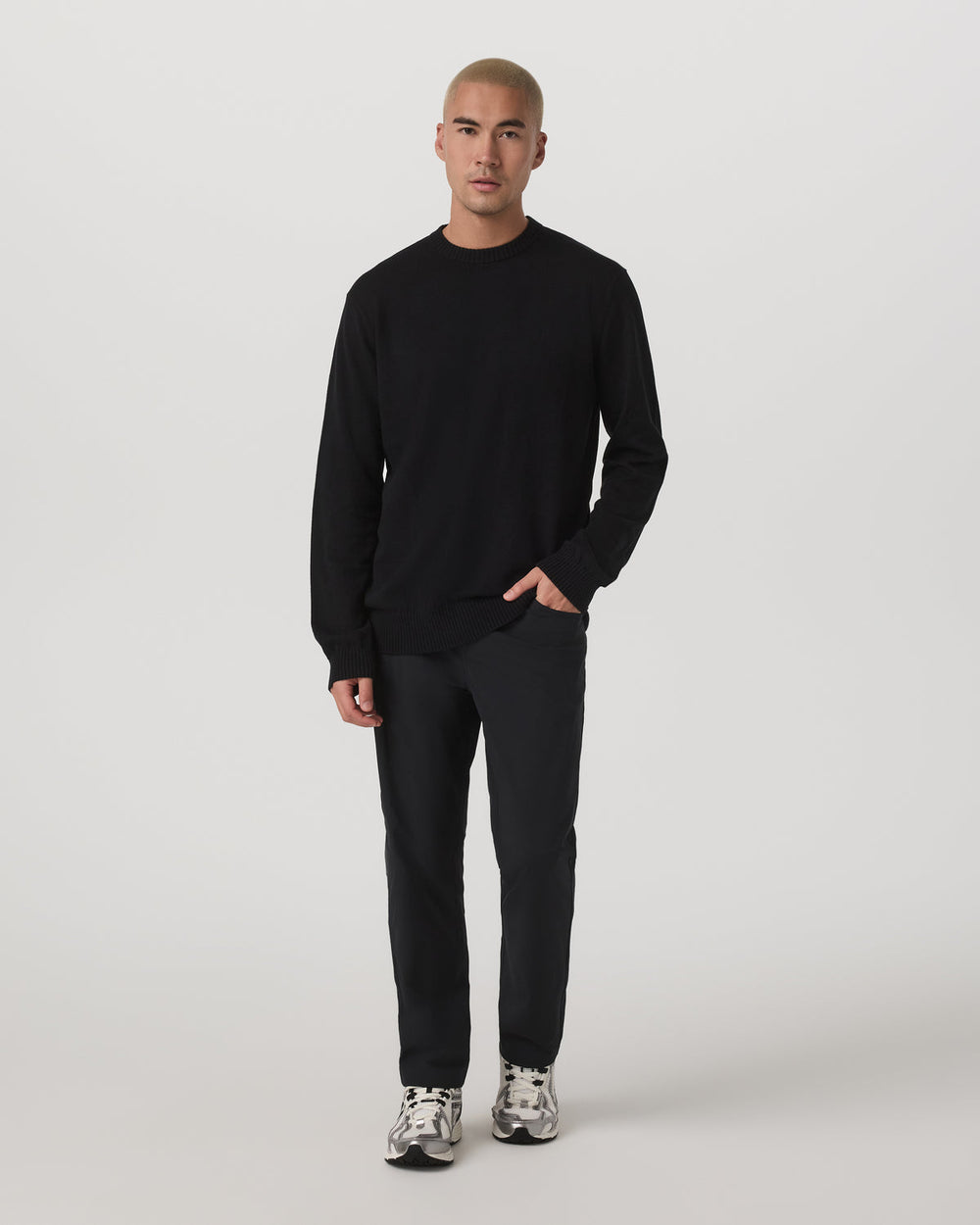 Fluent Sweater Men's Black Sweater | Vuori On sale