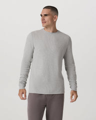Waffle Crew Men's Light Grey Thermal Shirt | Vuori Online