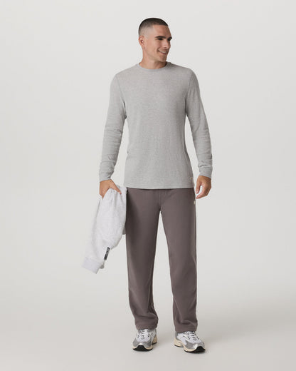 Waffle Crew Men's Light Grey Thermal Shirt | Vuori Online