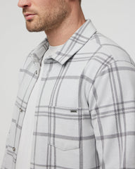 Seaview Plaid Buttondown Shirt Frost Grey | Vuori Clothing