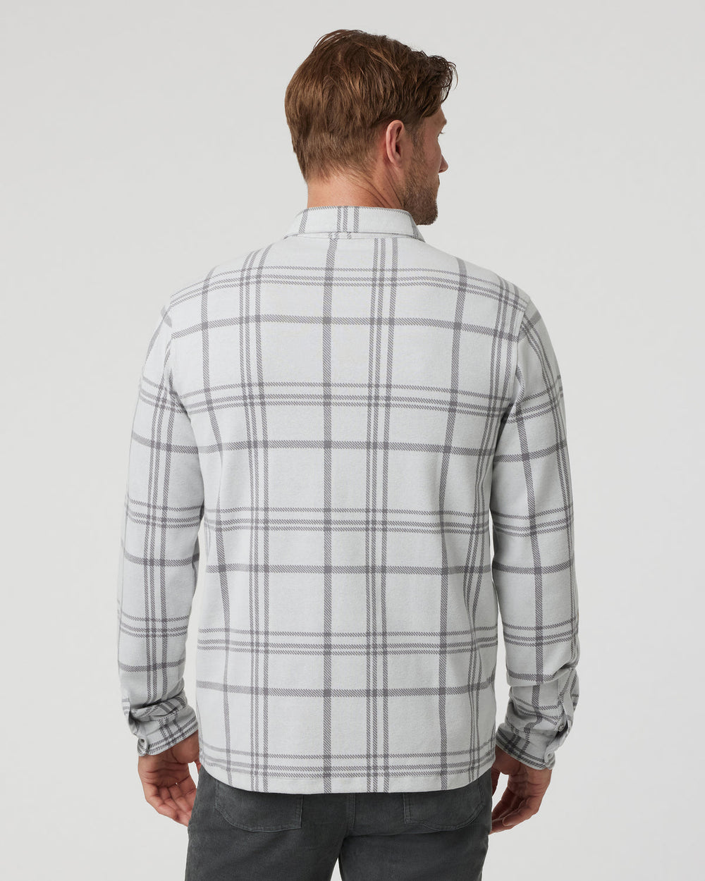 Seaview Plaid Buttondown Shirt Frost Grey | Vuori Clothing