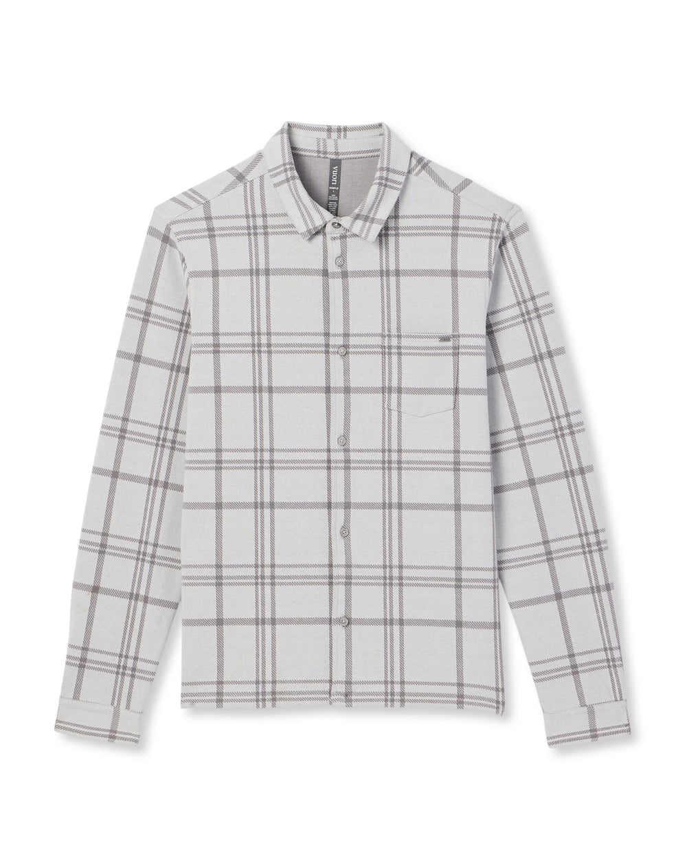 Seaview Plaid Buttondown Shirt Frost Grey | Vuori Clothing