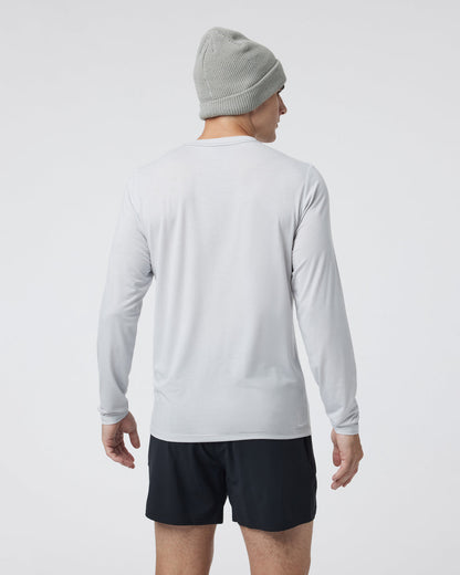 Long Sleeve Current Tech Tee Frost Grey | Vuori Discount