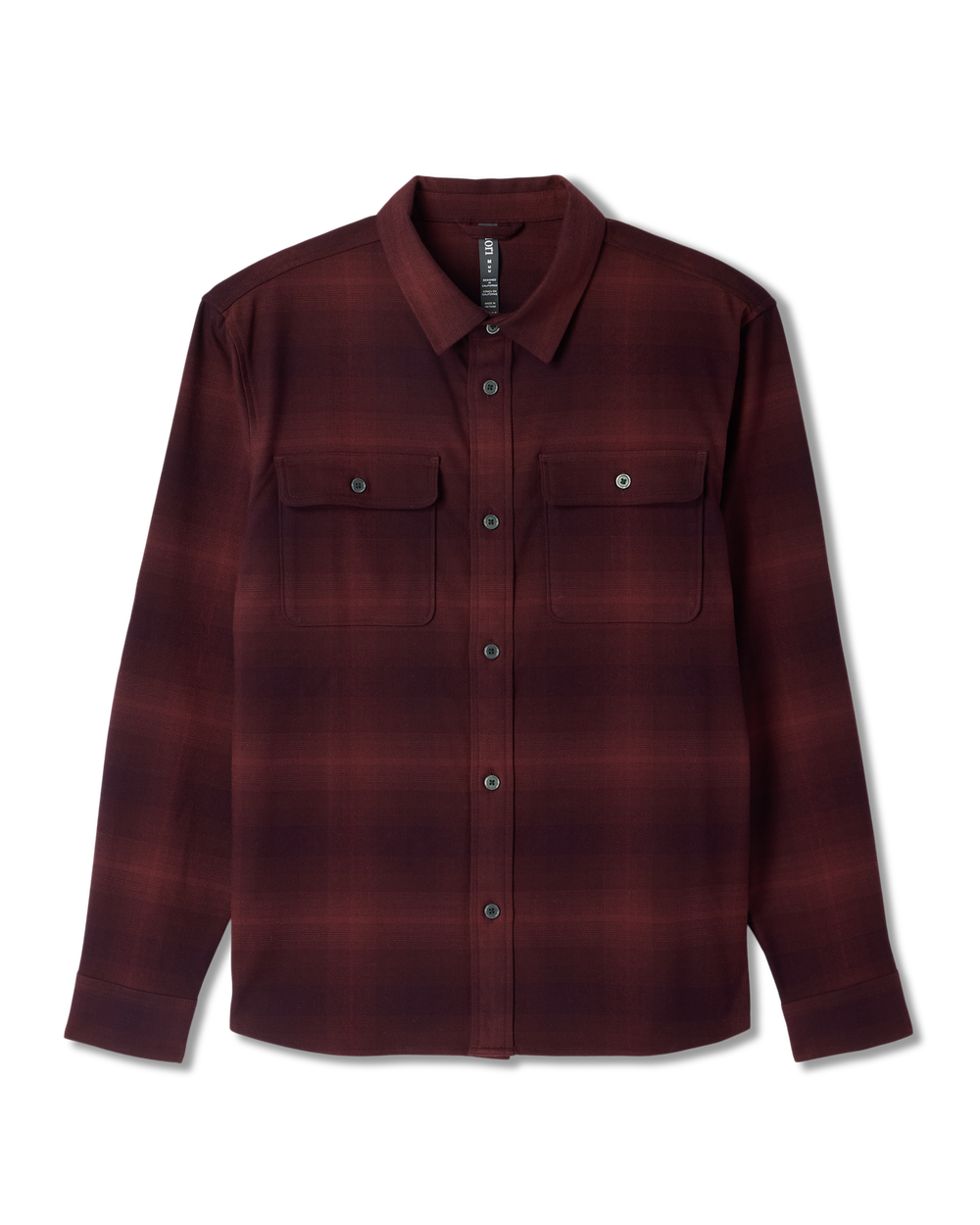 Long Sleeve Flannel Button Down Men's Raisin Shirt | Vuori On sale