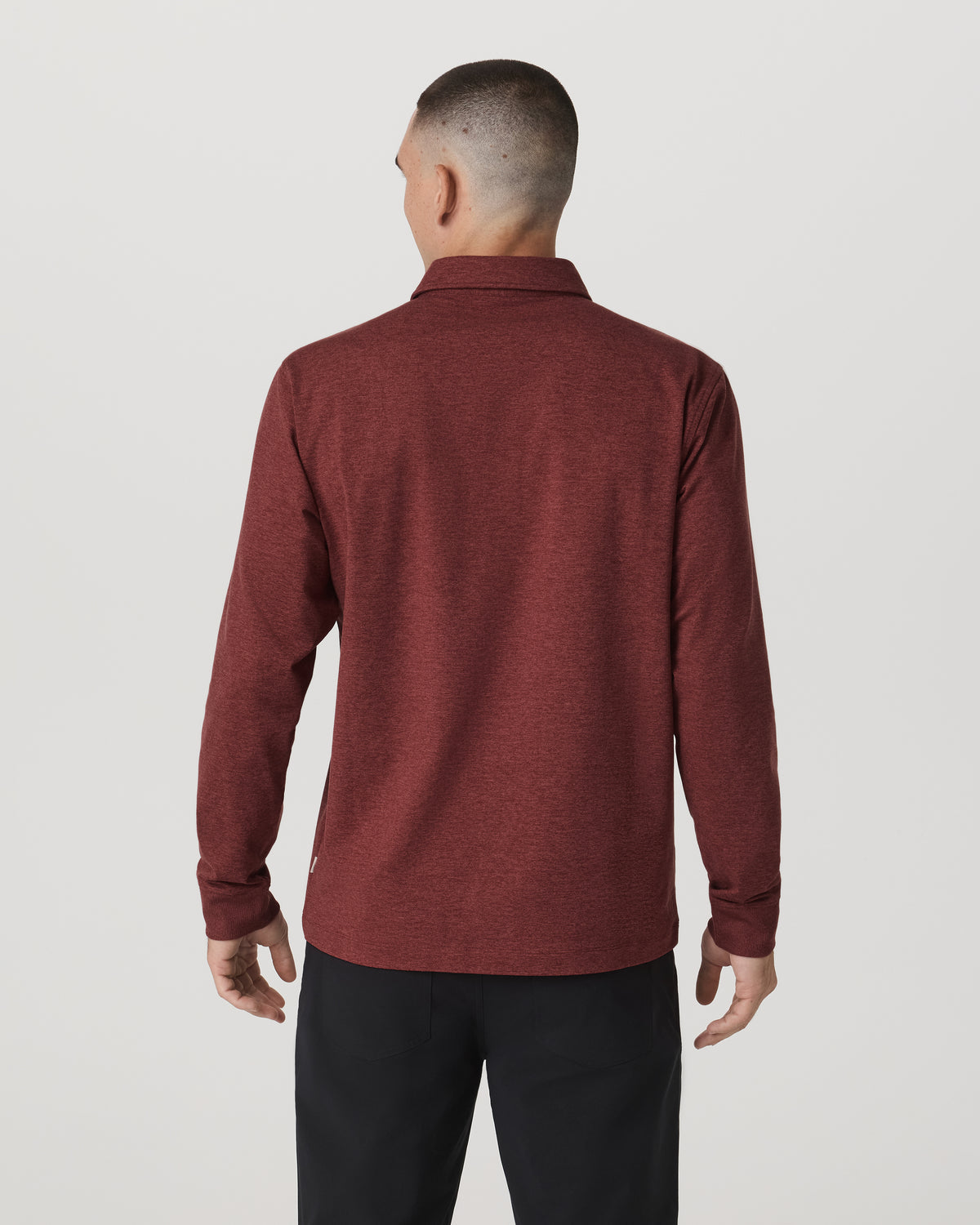 Men's Long Sleeve Coronado Rugby Spiced Apple Heather | Vuori Online