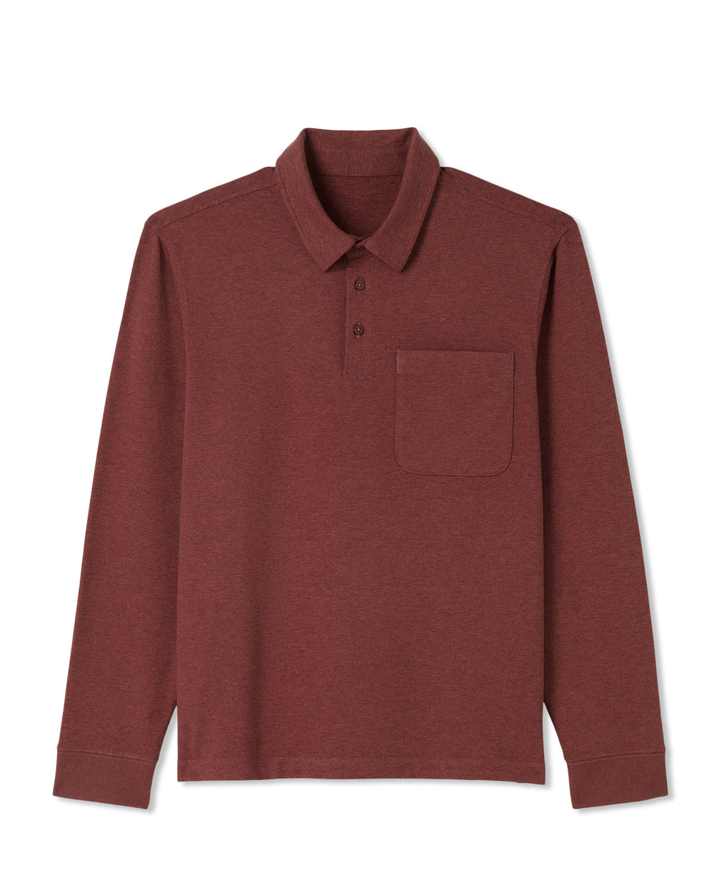 Men's Long Sleeve Coronado Rugby Spiced Apple Heather | Vuori Online