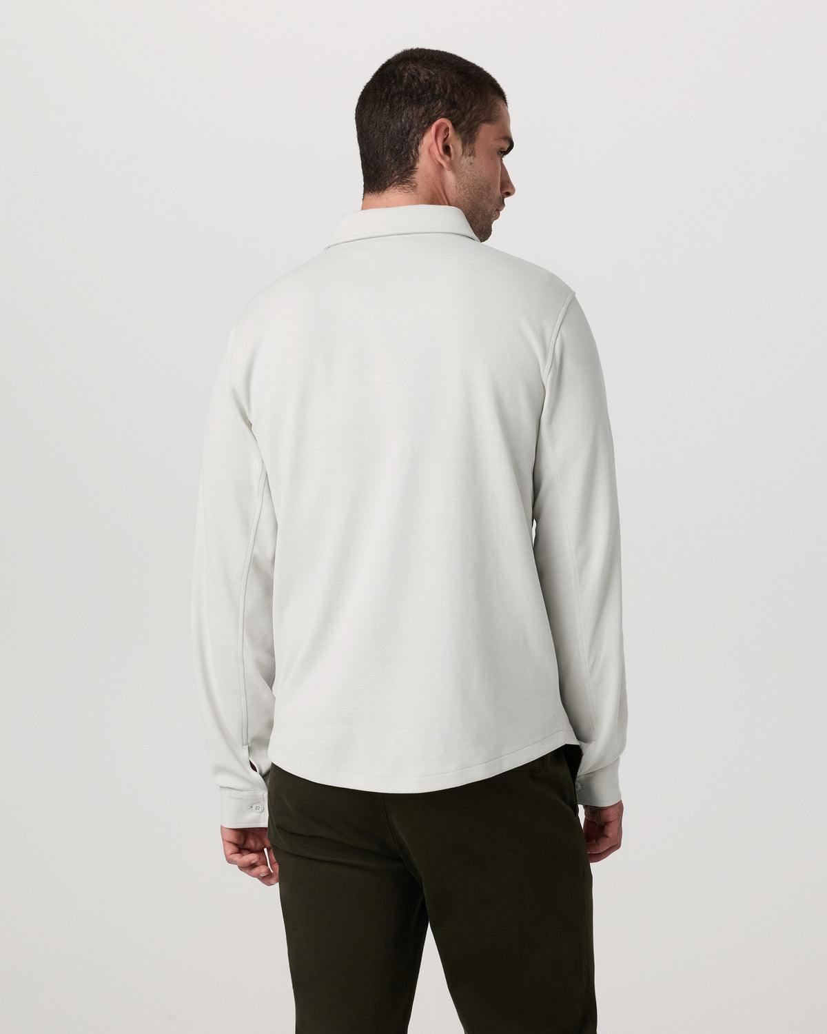 Jeffreys Overshirt Men's Winter Grey Heather Shirt | Vuori Outlet