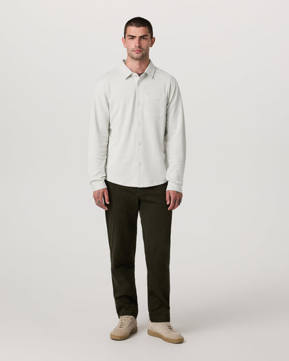 Jeffreys Overshirt Men's Winter Grey Heather Shirt | Vuori Outlet