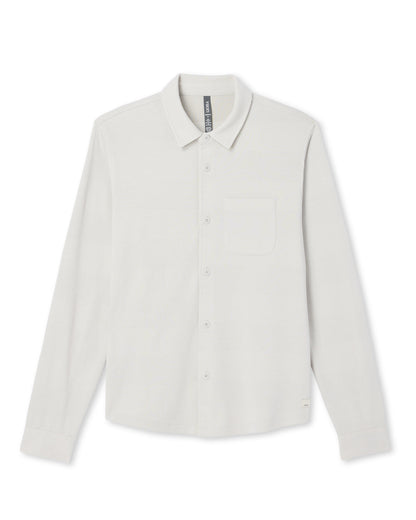 Jeffreys Overshirt Men's Winter Grey Heather Shirt | Vuori Outlet
