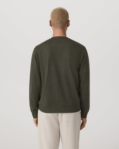 Long Sleeve Coronado Henley - Relaxed Oregano Heather | Vuori US