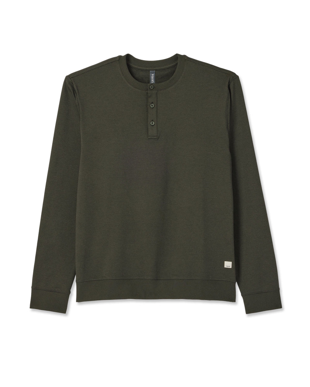 Long Sleeve Coronado Henley - Relaxed Oregano Heather | Vuori US