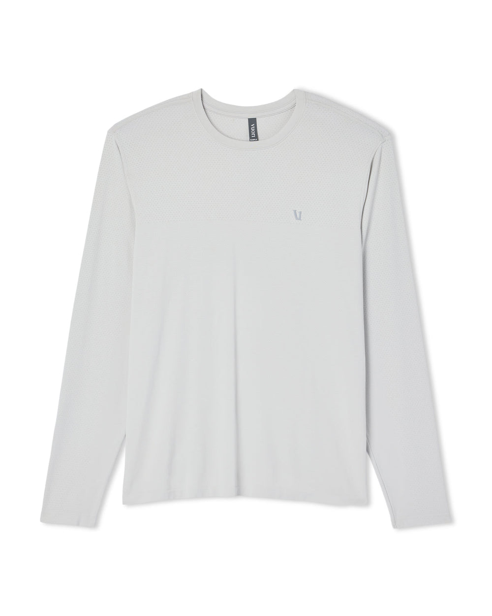 Men's Long Sleeve Clearview Seamless Tee Frost Grey Shirt | Vuori Clothing