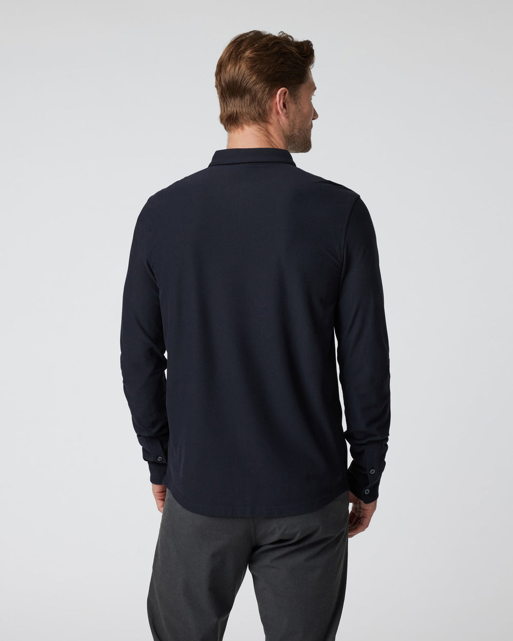 Long Sleeve Ace Button Down Men's Black Shirt | Vuori