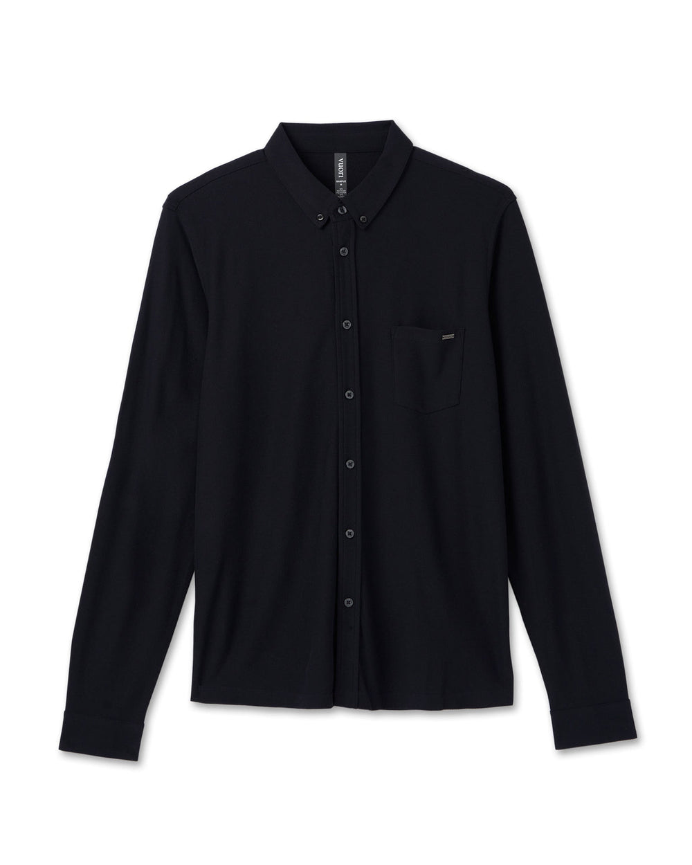 Long Sleeve Ace Button Down Men's Black Shirt | Vuori
