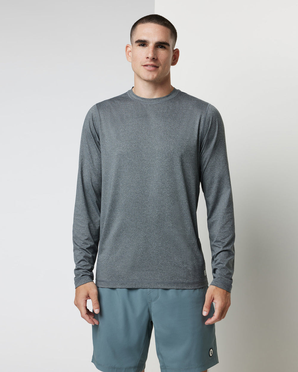 Long Sleeve Tradewind Performance Tee 2.0 Heather Grey | Vuori Discount