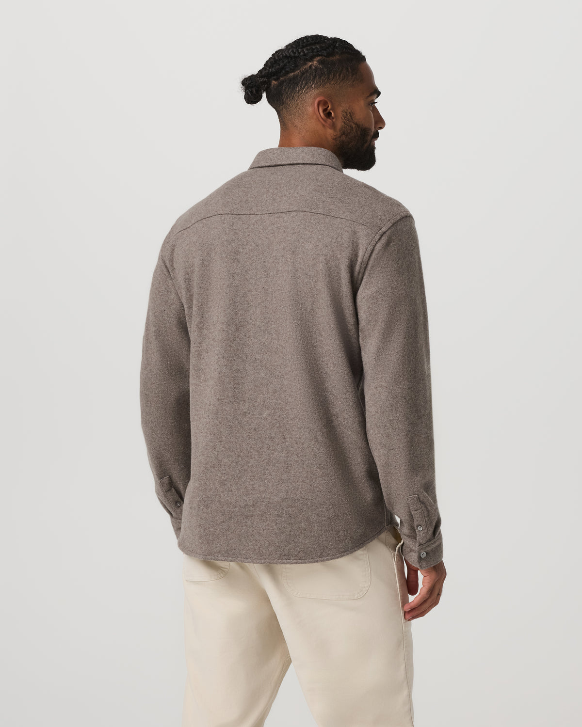 Long Sleeve Altitude Wool Shirt - Relaxed Phantom Grey | Vuori Sale