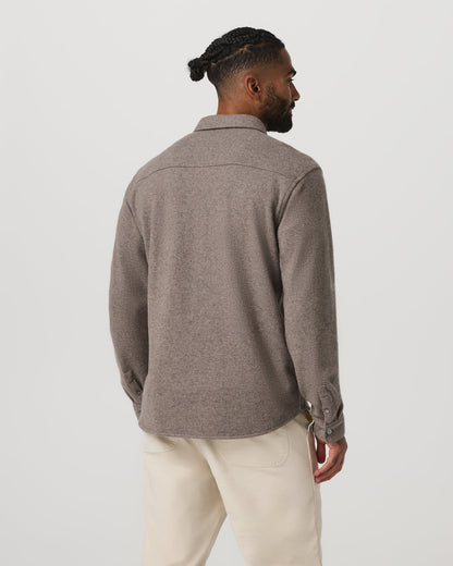 Long Sleeve Altitude Wool Shirt - Relaxed Phantom Grey | Vuori Sale