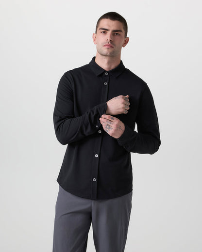 Long Sleeve North Beach Button Down Black | Vuori On sale