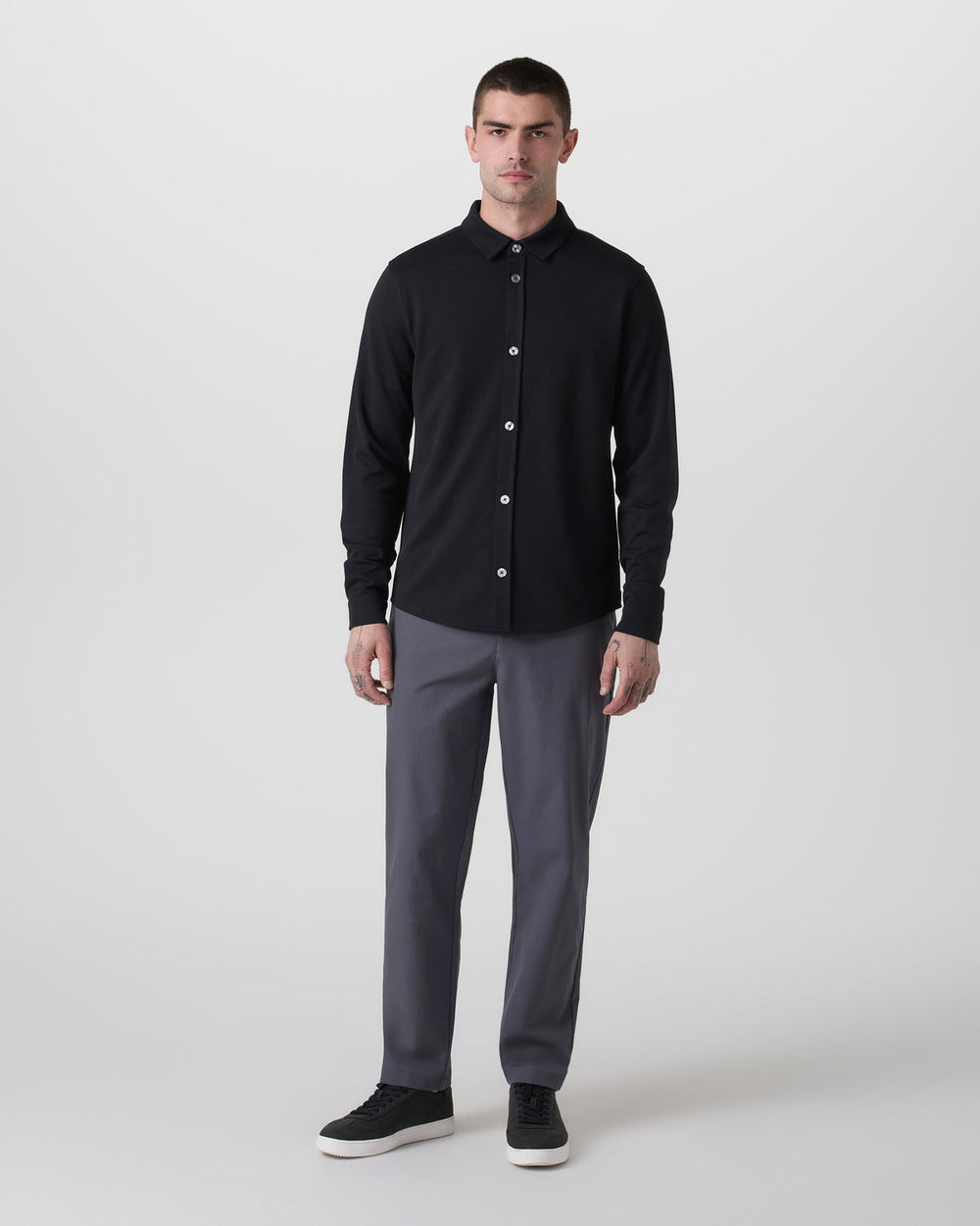 Long Sleeve North Beach Button Down Black | Vuori On sale
