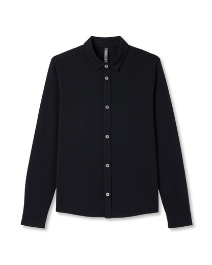 Long Sleeve North Beach Button Down Black | Vuori On sale