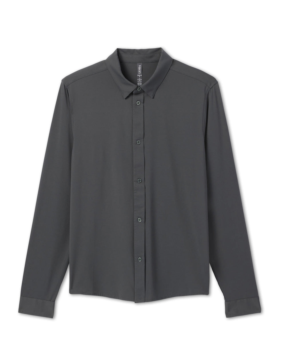 Long Sleeve TravelLite Button Down Dark Pewter | Vuori Online