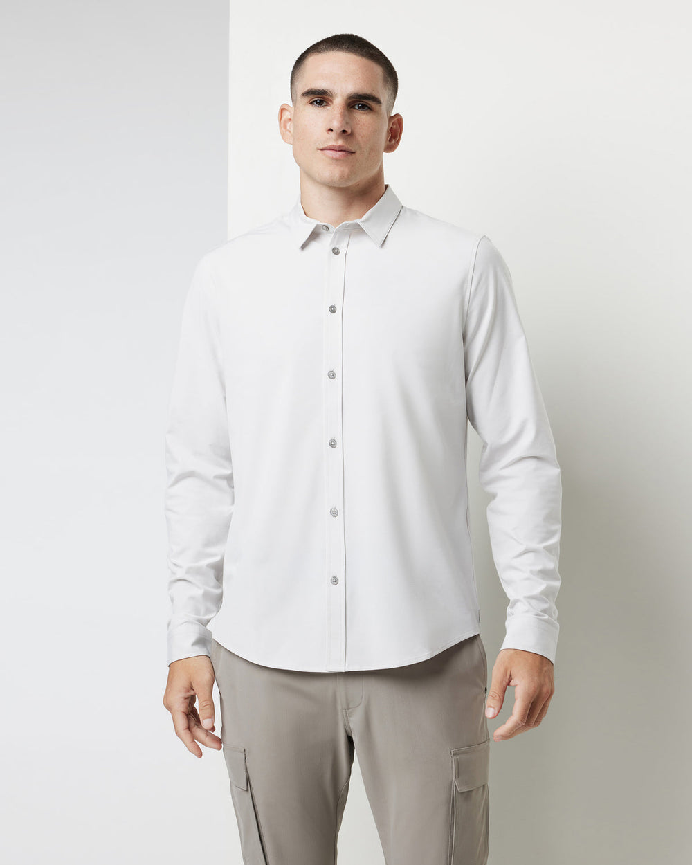 Long Sleeve Bridge Button Down Men's Salt Shirt | Vuori Outlet