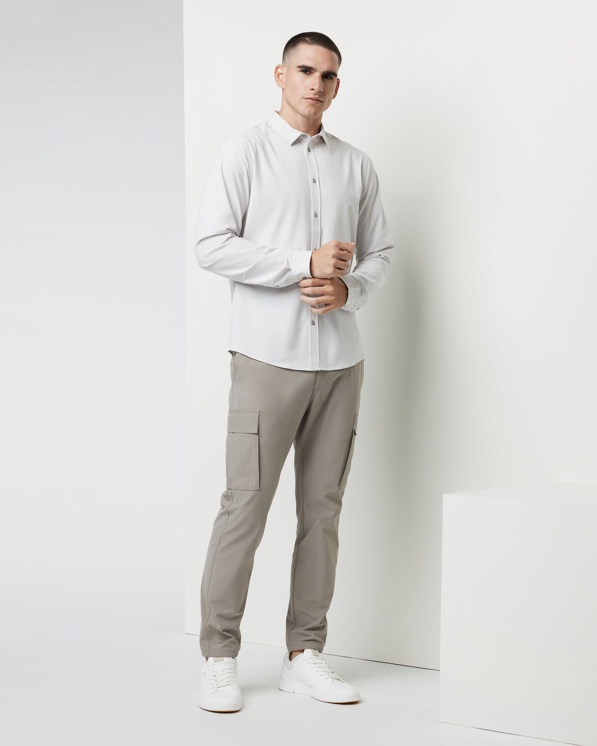Long Sleeve Bridge Button Down Men's Salt Shirt | Vuori Outlet
