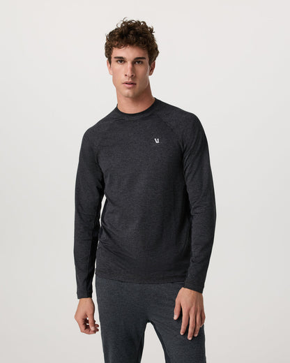 Long Sleeve Ponto Hybrid Baselayer Charcoal Heather | Vuori US