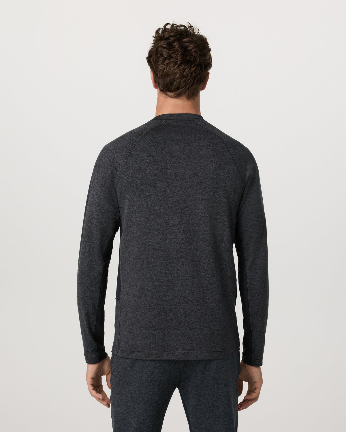 Long Sleeve Ponto Hybrid Baselayer Charcoal Heather | Vuori US