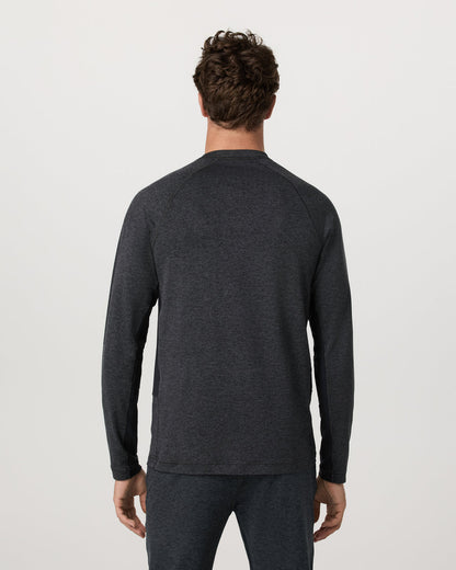 Long Sleeve Ponto Hybrid Baselayer Charcoal Heather | Vuori US